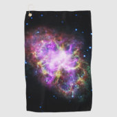 Serviette De Golf Crabe Nebula Supernova Remnant Hubble Composite (Devant)