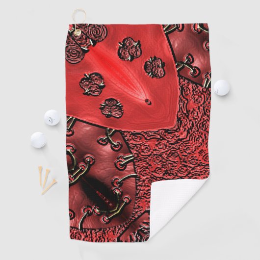 Serviette De Golf Cranberry Bazaar  (En situation)