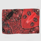 Serviette De Golf Cranberry Bazaar  (Horizontal)