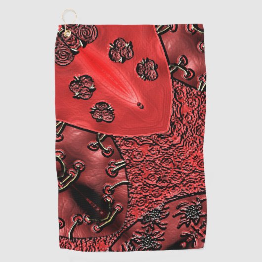 Serviette De Golf Cranberry Bazaar  (Devant)