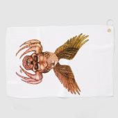 Serviette De Golf Crâne à aigle (Horizontal)
