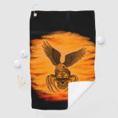 Serviette De Golf Crâne à aigle (En situation)