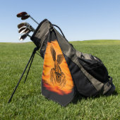 Serviette De Golf Crâne à aigle (Vert)