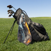 Serviette De Golf Crâne de la Mort (Vert)