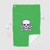 Serviette De Golf Crâne n Bones green golf serviette (En situation)
