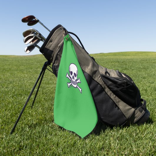 Serviette De Golf Crâne n Bones green golf serviette (Vert)