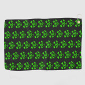 Serviette De Golf crâne vert (Horizontal)