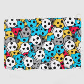 Serviette De Golf crânes multicolores (Horizontal)