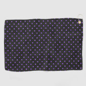 Serviette De Golf Crânes pourpres et séries de tournesols 14 (Horizontal)
