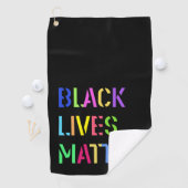 Serviette De Golf Crayon noir de matière vitale 01 modifiable (En situation)