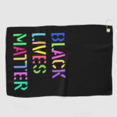 Serviette De Golf Crayon noir de matière vitale 01 modifiable (Horizontal)