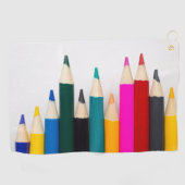 Serviette De Golf Crayons colorés (Horizontal)