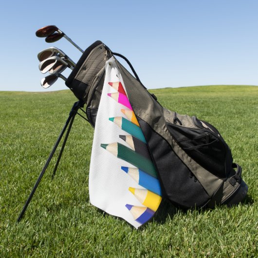 Serviette De Golf Crayons colorés (Vert)