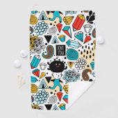 Serviette De Golf Crazy head (En situation)