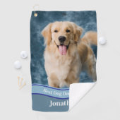 Serviette De Golf Create Your Own Custom Dog Photo Upload Golf Towel (En situation)