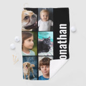 Serviette De Golf Create your own custom photo men's black (En situation)