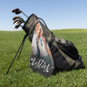 Serviette De Golf Create your Own Friend Photo (Vert)