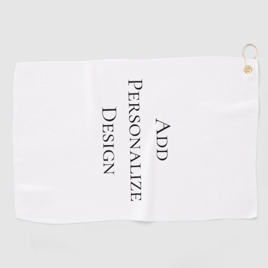 Serviette De Golf Create Your Own Personalized Custom (Horizontal)