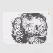 Serviette De Golf Create Your Own Pet Dog Customized (Horizontal)