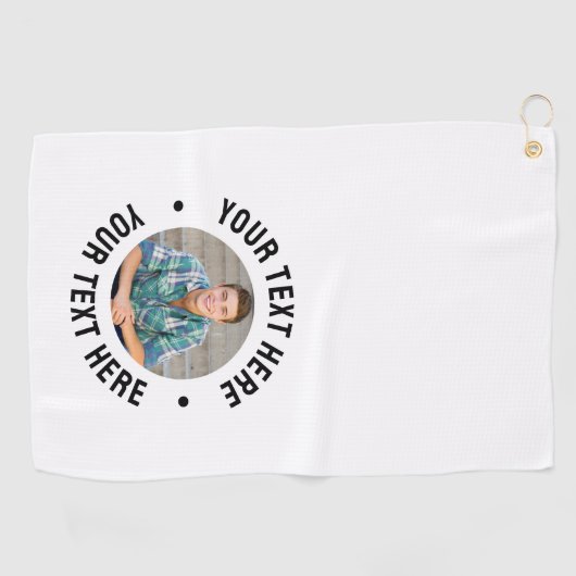 Serviette De Golf Create your Own Photo (Horizontal)