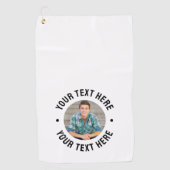 Serviette De Golf Create your Own Photo (Devant)