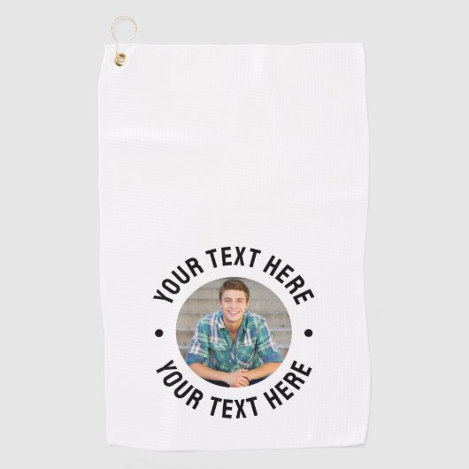 Serviette De Golf Create your Own Photo (Devant)