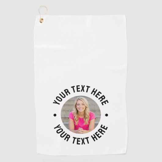 Serviette De Golf Create your Own Photo (Devant)