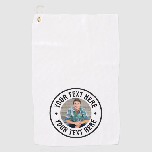 Serviette De Golf Create your Own Photo (Devant)