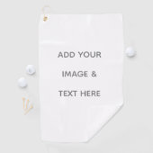 Serviette De Golf Create Your Own white  (En situation)
