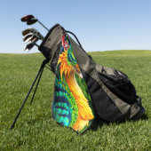 Serviette De Golf Créature de chat (Vert)