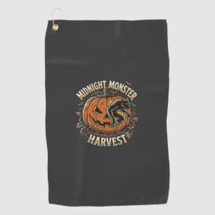 Serviette De Golf Créature de citrouille de Halloween nuit