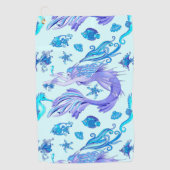 Serviette De Golf Créature de la fée mauve de sirène (Devant)