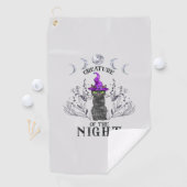 Serviette De Golf Créature de la nuit (En situation)