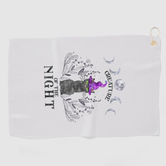 Serviette De Golf Créature de la nuit (Horizontal)