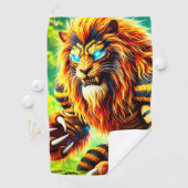 Serviette De Golf Créature du lion (En situation)