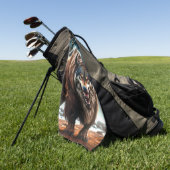 Serviette De Golf Créature du loup (Vert)