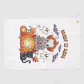 Serviette De Golf Creep It Real Halloween Clown (Horizontal)