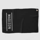Serviette De Golf Créer votre propre nom Personnalisé (Horizontal)