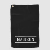 Serviette De Golf Créer votre propre nom Personnalisé (Devant)