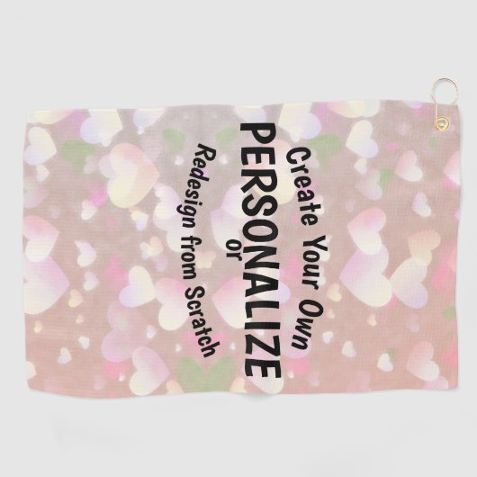 Serviette De Golf Créez votre propre (Horizontal)