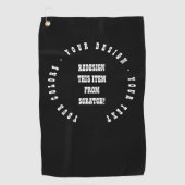 Serviette De Golf Créez votre propre (Devant)