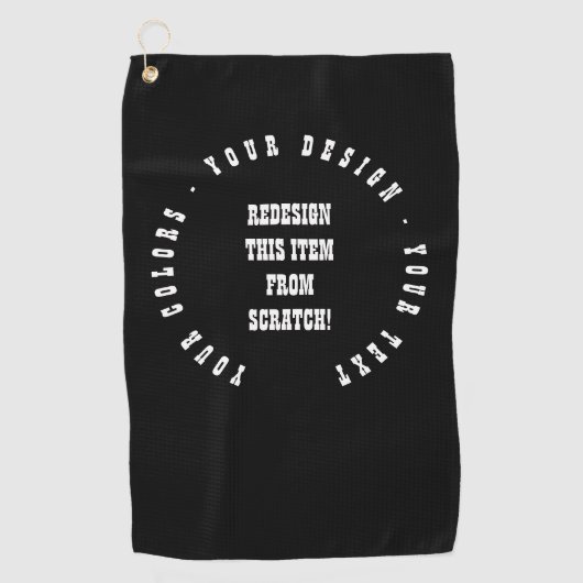 Serviette De Golf Créez votre propre (Devant)