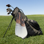 Serviette De Golf Créez votre propre animal de compagnie personnalis (Vert)