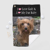 Serviette De Golf Créez votre propre chien Photo personnalisée Anima (En situation)