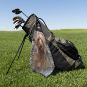 Serviette De Golf Créez votre propre chien Photo personnalisée Anima (Vert)