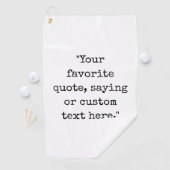 Serviette De Golf Créez votre propre devis (En situation)