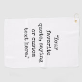 Serviette De Golf Créez votre propre devis (Horizontal)