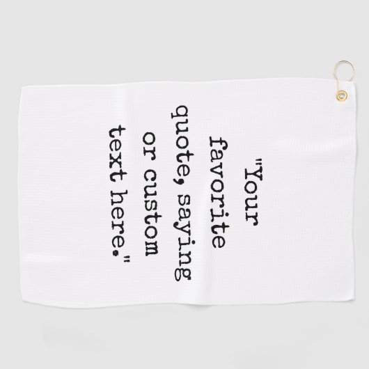 Serviette De Golf Créez votre propre devis (Horizontal)