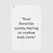 Serviette De Golf Créez votre propre devis (Devant)