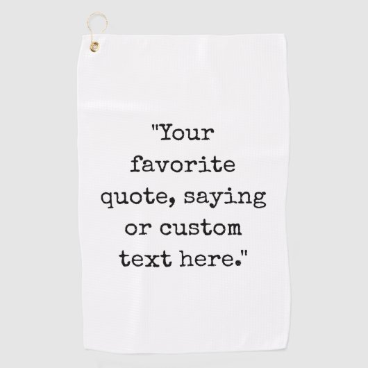 Serviette De Golf Créez votre propre devis (Devant)